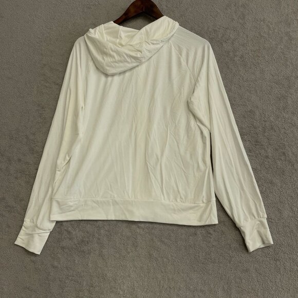 NWOT Mondetta Women's M Ivory Zip-Up Hoodie Light Jacket - Picture 2 of 8